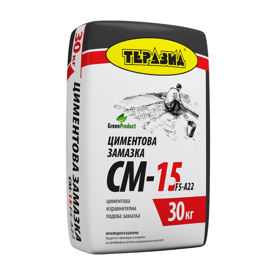 CM-15 – циментова изравнителна замазка - Теразид ЕООД