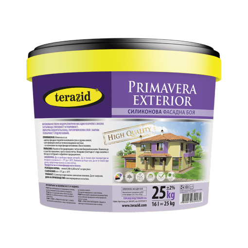 силиконова фасадна боя теразид primavera exterior