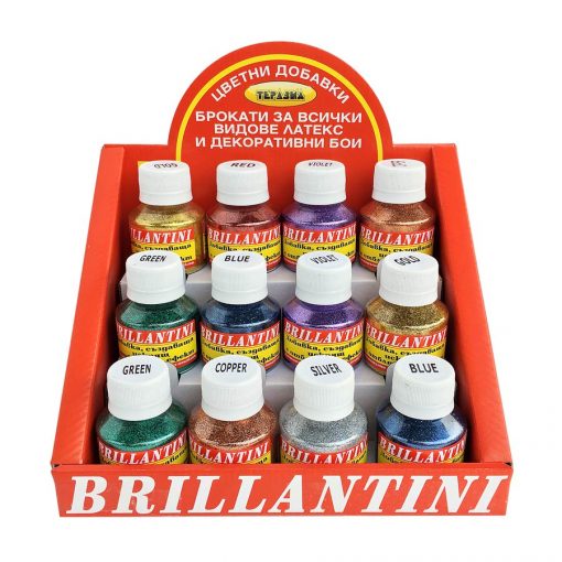 брокати за латекс и бои теразид brillantini
