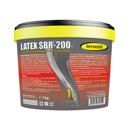 добавка за подобряване на циментови смеси теразид latex sbr 200