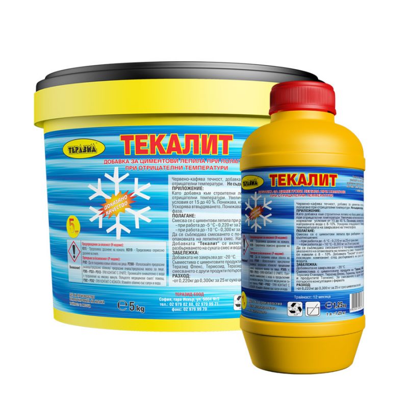 Tekalit antifreeze additive for cementbased adhesives and plasters