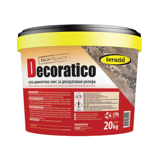 циментова смес за релефи теразид decoratico