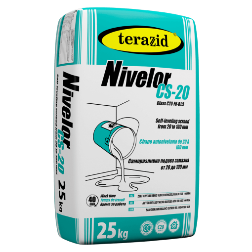 циментово-сулфатен под теразид nivelor cs-20