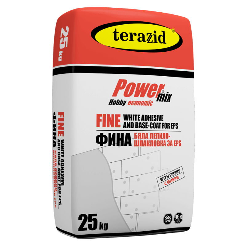 фина лепило-шпакловка за eps теразид power mix